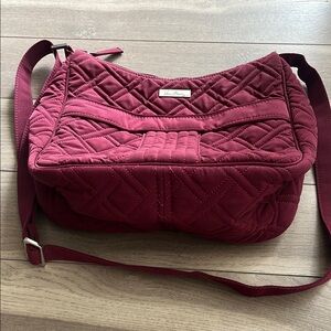 Vera Bradley Quilted Burgundy Crossbody Bag
